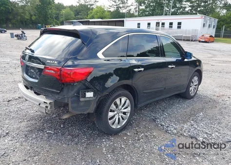 2014 Acura Mdx Technology z USA, uszkodzony, nr VIN 5FRYD3H43EB020461